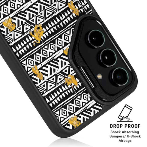 Disney The Lion King Simba Tribal Print Galaxy S25 Kickstand Case