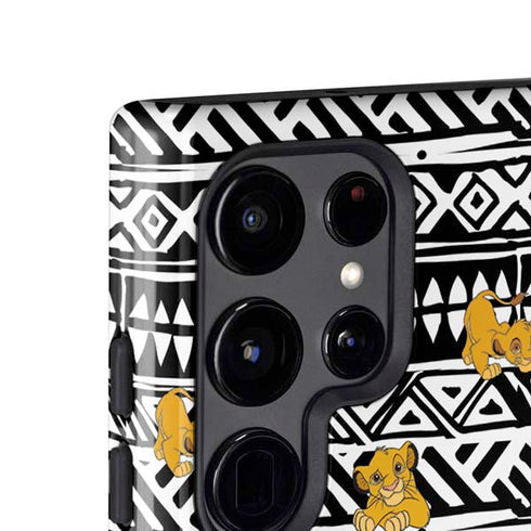 Disney The Lion King Simba Tribal Print Galaxy S25 Ultra Impact Case