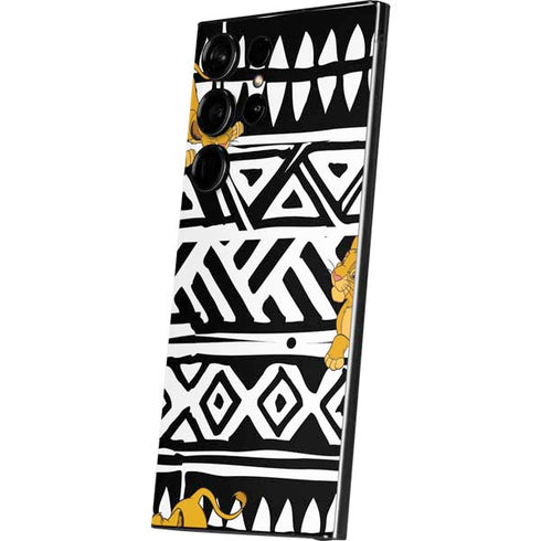 Disney The Lion King Simba Tribal Print Galaxy S25 Ultra Skin