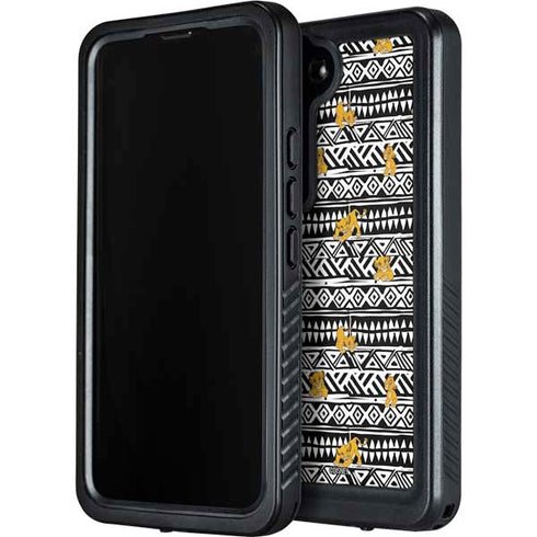 Disney The Lion King Simba Tribal Print Galaxy S24 Waterproof Case