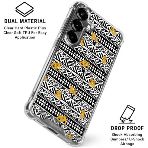 Disney The Lion King Simba Tribal Print Galaxy S26 Clear Case