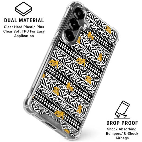 Disney The Lion King Simba Tribal Print Galaxy S26 Plus Clear Case