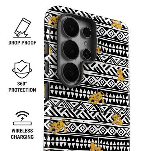 Disney The Lion King Simba Tribal Print Galaxy S26 Ultra Impact Case