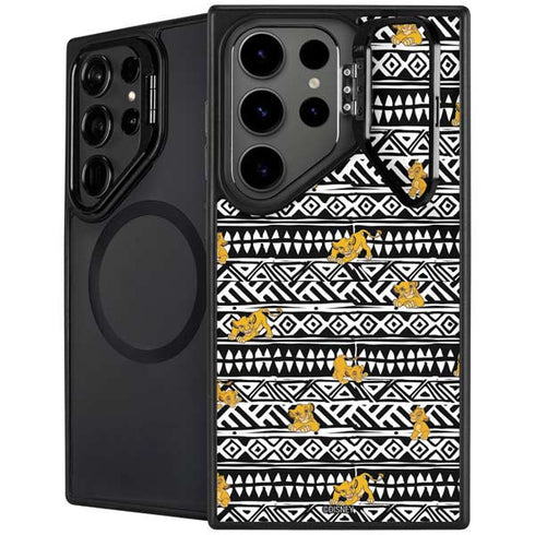 Disney The Lion King Simba Tribal Print Galaxy S26 Ultra Kickstand Case