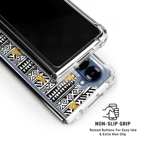 Disney The Lion King Simba Tribal Print Galaxy Z Fold6 Clear Case