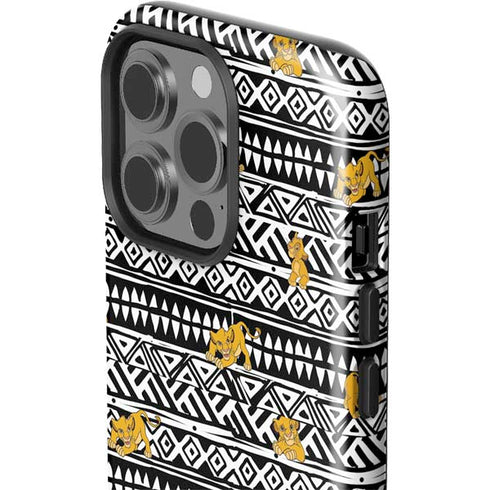 Disney The Lion King Simba Tribal Print iPhone 15 Pro Impact Case