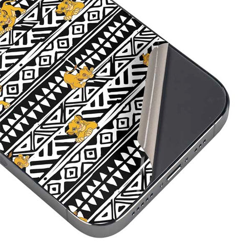 Disney The Lion King Simba Tribal Print iPhone 15 Pro Max Skin