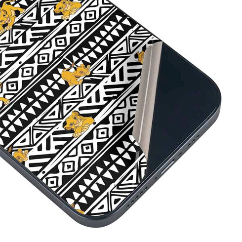 Disney The Lion King Simba Tribal Print iPhone 15 Skin