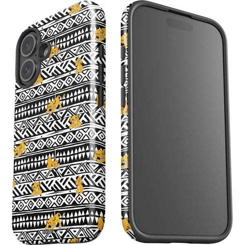 Disney The Lion King Simba Tribal Print iPhone 16 Impact Case