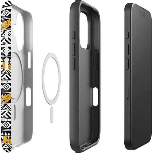 Disney The Lion King Simba Tribal Print iPhone 16 Magsafe Impact Case