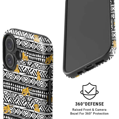 Disney The Lion King Simba Tribal Print iPhone 16 Magsafe Impact Case