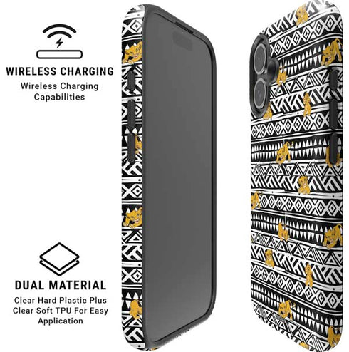 Disney The Lion King Simba Tribal Print iPhone 16 Magsafe Impact Case