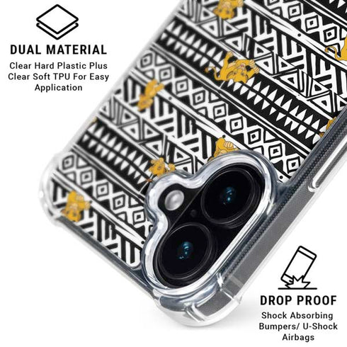 Disney The Lion King Simba Tribal Print iPhone 16 Plus MagSafe Case