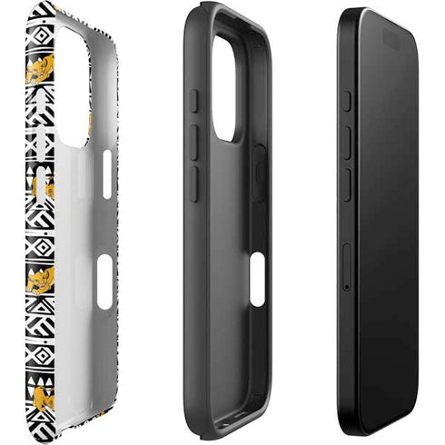 Disney The Lion King Simba Tribal Print iPhone 16 Pro Impact Case