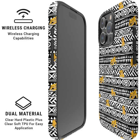 Disney The Lion King Simba Tribal Print iPhone 16 Pro Magsafe Impact Case