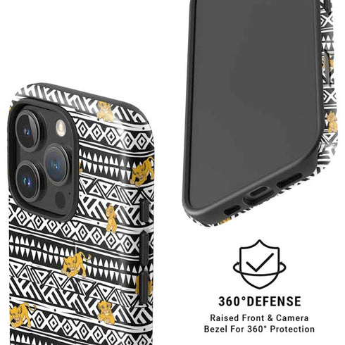 Disney The Lion King Simba Tribal Print iPhone 16 Pro Max Magsafe Impact Case