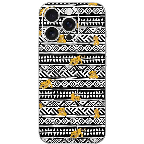 Disney The Lion King Simba Tribal Print iPhone 16 Pro Skin