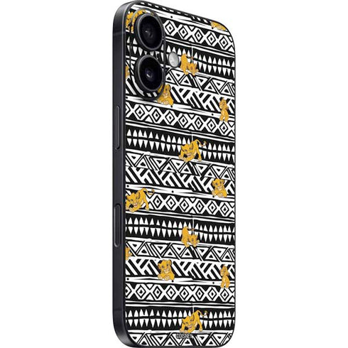 Disney The Lion King Simba Tribal Print iPhone 16 Skin
