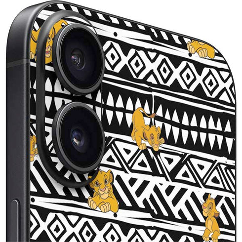 Disney The Lion King Simba Tribal Print iPhone 16 Skin
