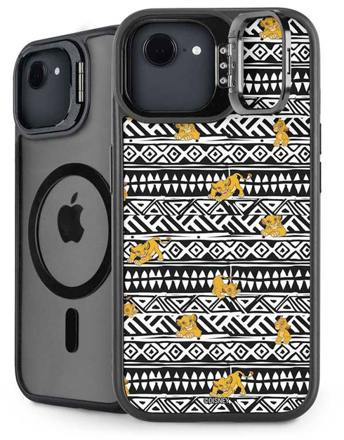 Disney The Lion King Simba Tribal Print iPhone 16e Kickstand Case