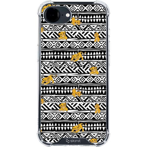 Disney The Lion King Simba Tribal Print iPhone 16e Clear Case