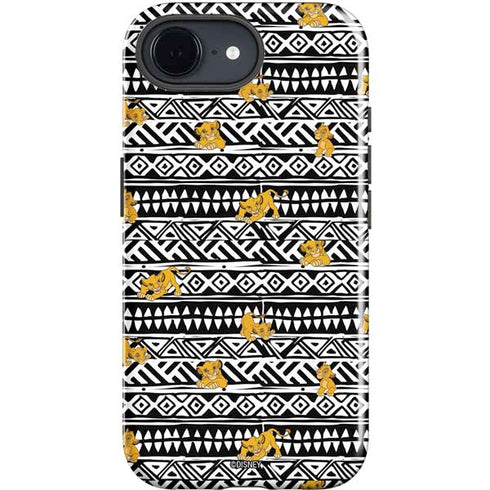 Disney The Lion King Simba Tribal Print iPhone 16e Impact Case