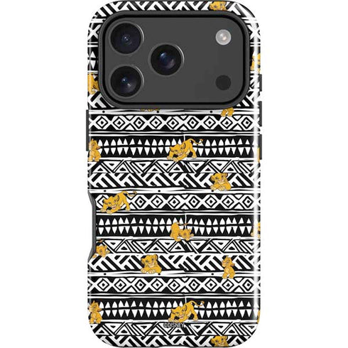 Disney The Lion King Simba Tribal Print iPhone 18 Pro Impact Case
