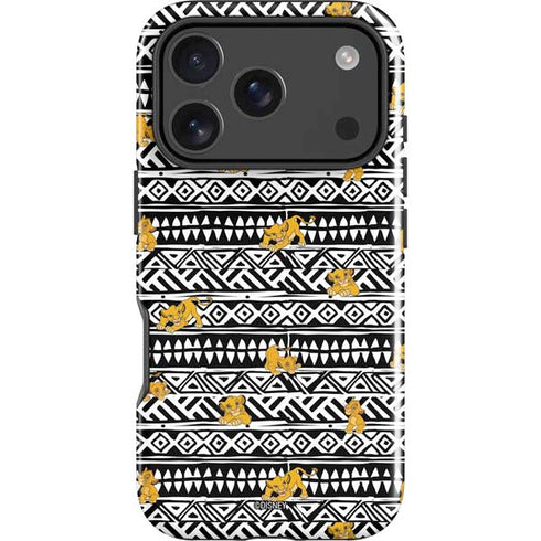 Disney The Lion King Simba Tribal Print iPhone 18 Pro Max Impact Case