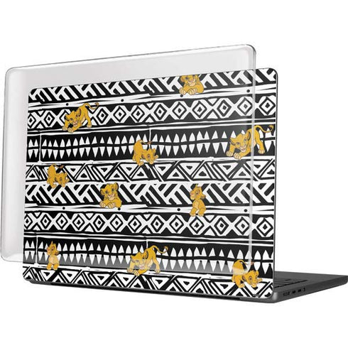 Disney The Lion King Simba Tribal Print MacBook Pro 14in (2021-24) Case plus Skin