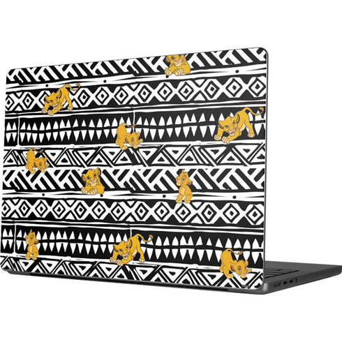 Disney The Lion King Simba Tribal Print Apple MacBook Pro 14-inch Skin