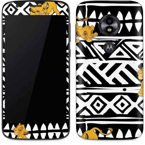 Disney The Lion King Simba Tribal Print Moto E5 Play Skin