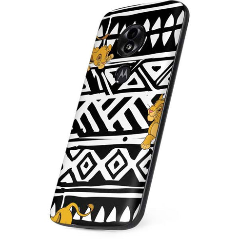 Disney The Lion King Simba Tribal Print Moto E5 Play Skin
