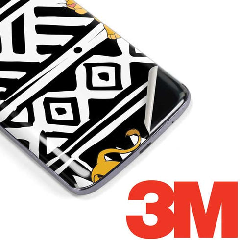 Disney The Lion King Simba Tribal Print Moto E5 Plus Skin