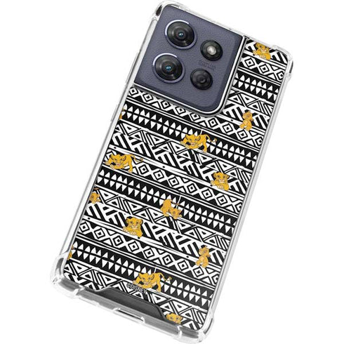 Disney The Lion King Simba Tribal Print Moto G 5G (2025) Clear Case