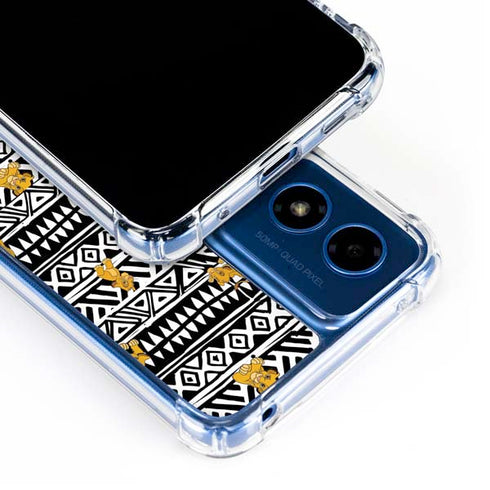 Disney The Lion King Simba Tribal Print Moto G Play 4G (2024) Clear Case