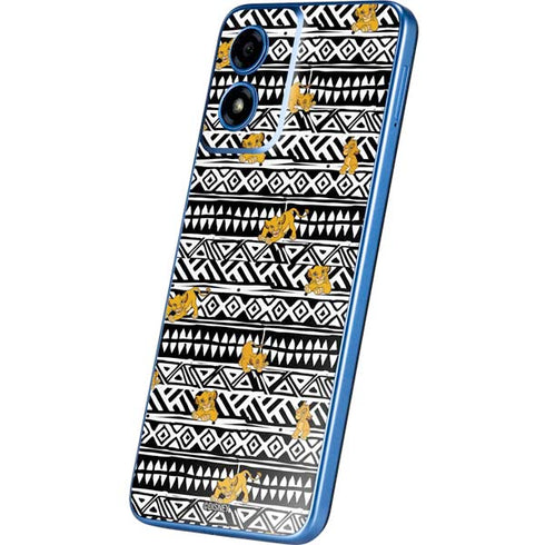Disney The Lion King Simba Tribal Print Moto G Play 4G (2024) Skin