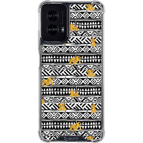 Disney The Lion King Simba Tribal Print Moto G Power 5G (2024) Clear Case