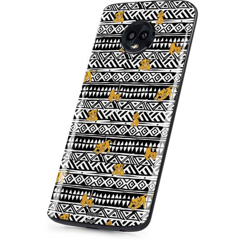 Disney The Lion King Simba Tribal Print Moto G6 Skin