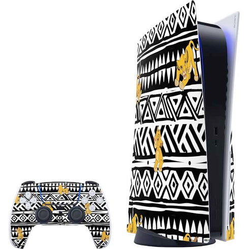 Disney The Lion King Simba Tribal Print PlayStation PS5 Skins