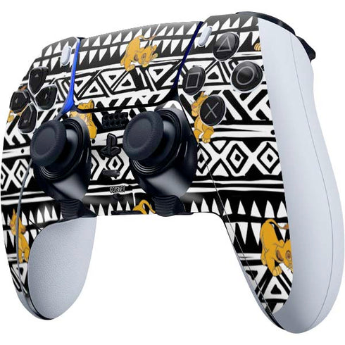 Disney The Lion King Simba Tribal Print PS5 DualSense Edge Pro Controller Skin