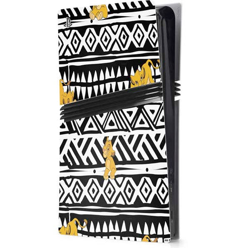 Disney The Lion King Simba Tribal Print PS5 Pro Console Skin