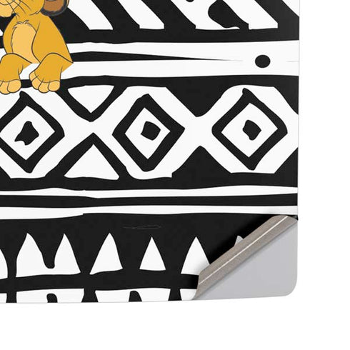 Disney The Lion King Simba Tribal Print PS5 Pro Disk Console Skin