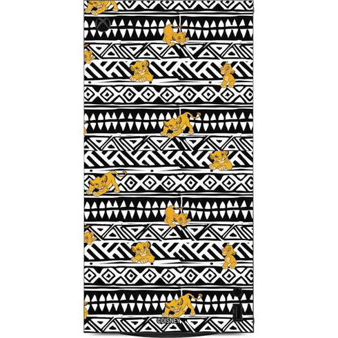 Disney The Lion King Simba Tribal Print XBox Series X Digital Edition Console Skin