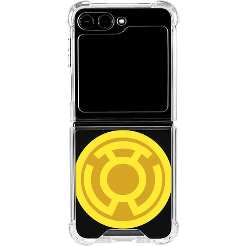 DC Comics Green Lantern Sinestro Emblem Galaxy Z Flip6 Clear Case