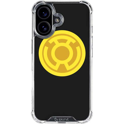 DC Comics Green Lantern Sinestro Emblem iPhone 16 Clear Case
