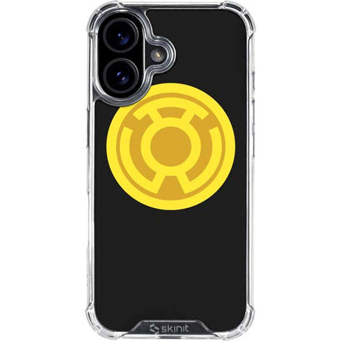 DC Comics Green Lantern Sinestro Emblem iPhone 16 Plus Clear Case