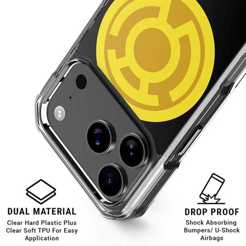 DC Comics Green Lantern Sinestro Emblem iPhone 18 Pro Clear Case