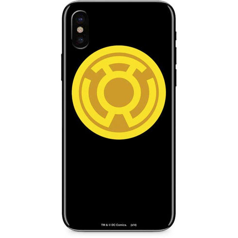 DC Comics Green Lantern Sinestro Emblem iPhone XS Skin