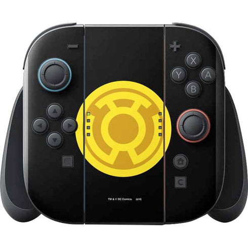 DC Comics Green Lantern Sinestro Emblem Nintendo Switch 2 (2025) with Joy-Con Skin