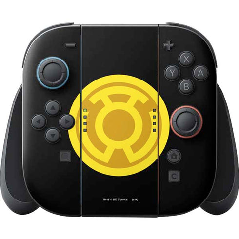 DC Comics Green Lantern Sinestro Emblem Nintendo Switch 2 (2025) Joy-Con Controller Skin